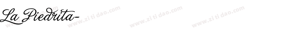 La Piedrita字体转换